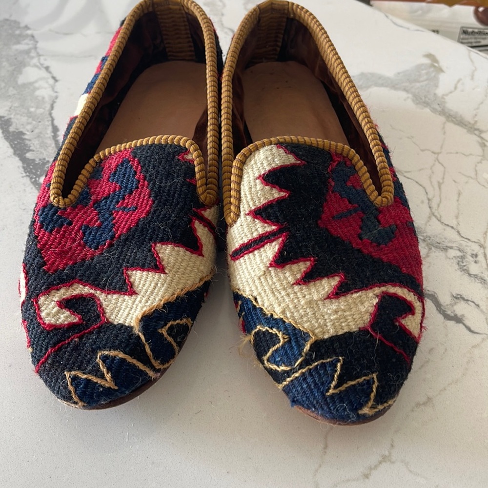 Handmade Killim shoes from Turkey.